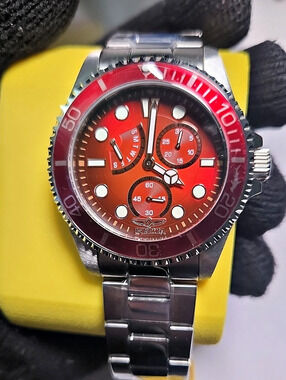 Invicta Pro Diver Men's Red & Silver Watch NWT